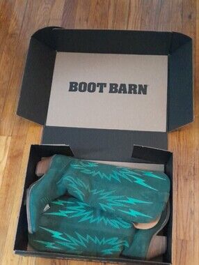 Boot Barn DINGO 'Green Thunder' Suede Knee-High Western Boots NWT